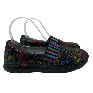 Alegria Glee Stained Glass Slip On Shoes Size 37 US 7-7.5